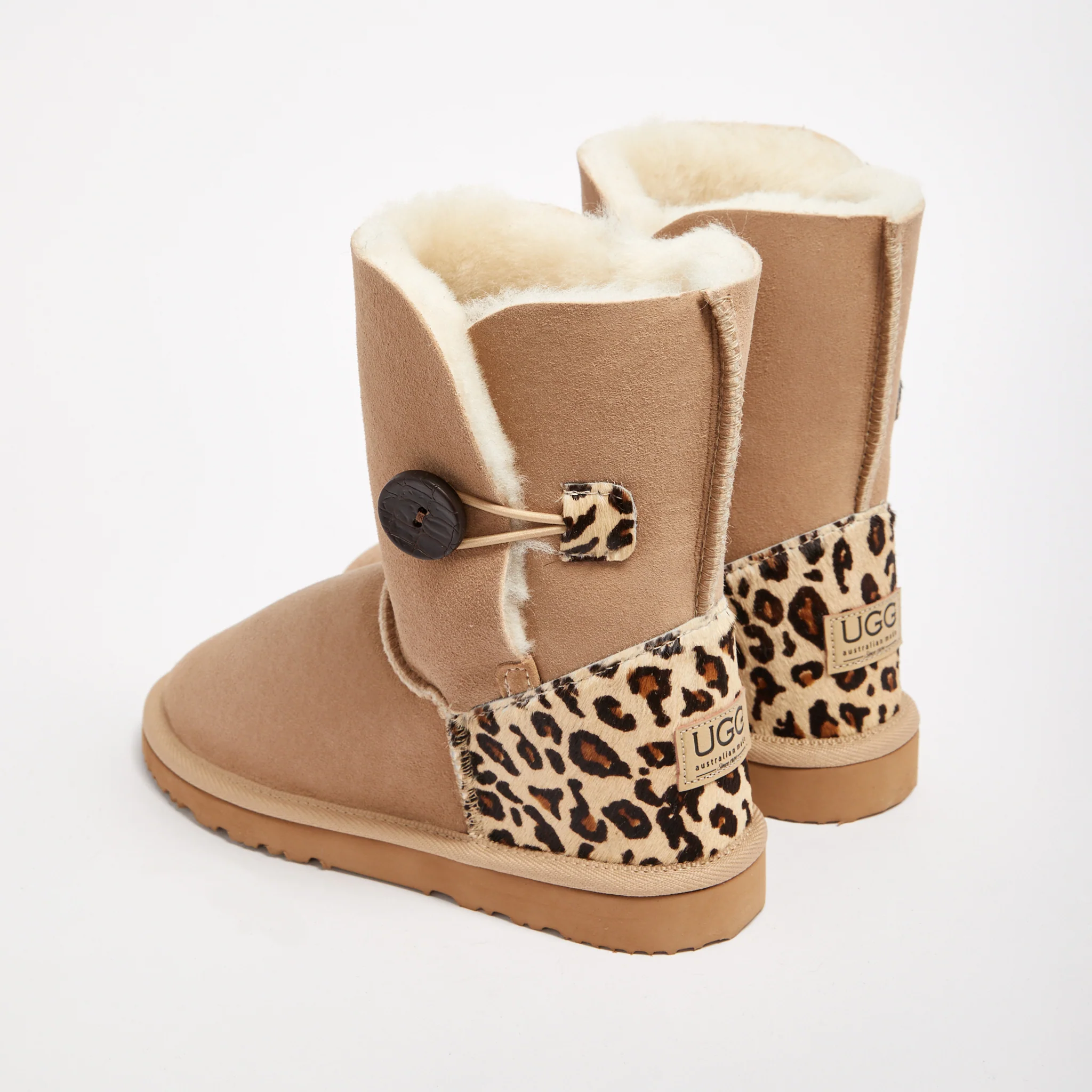 Women's Burleigh Button Mid Baby Leopard - Image 4