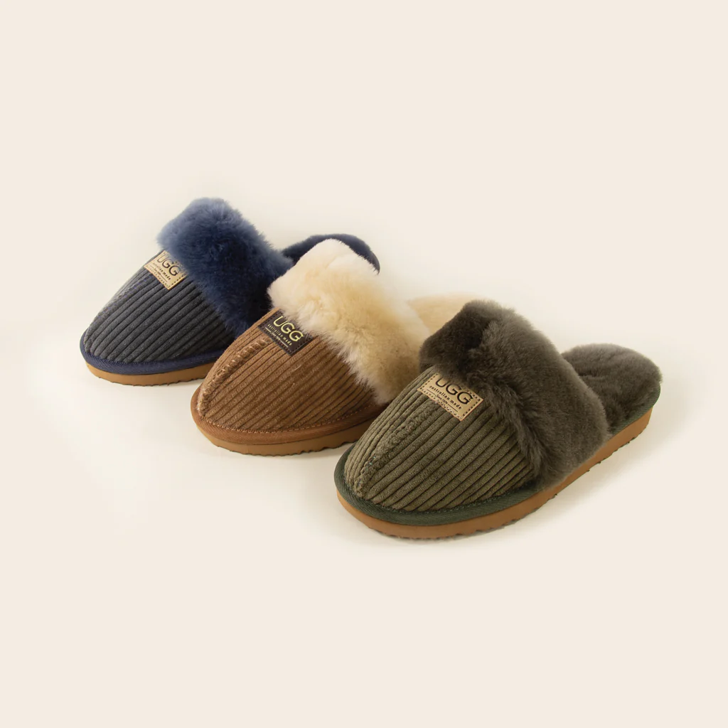 Women's Corduroy Designer Slippers - Image 18