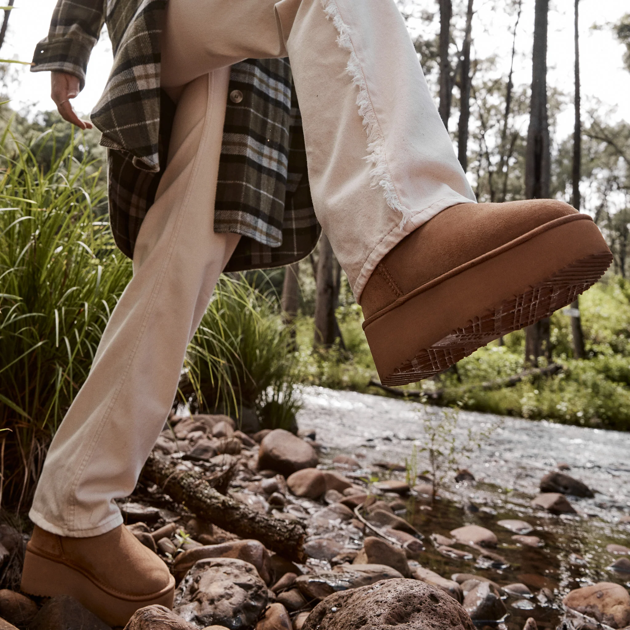 Women's Platform Classic Mid Natural - Image 5
